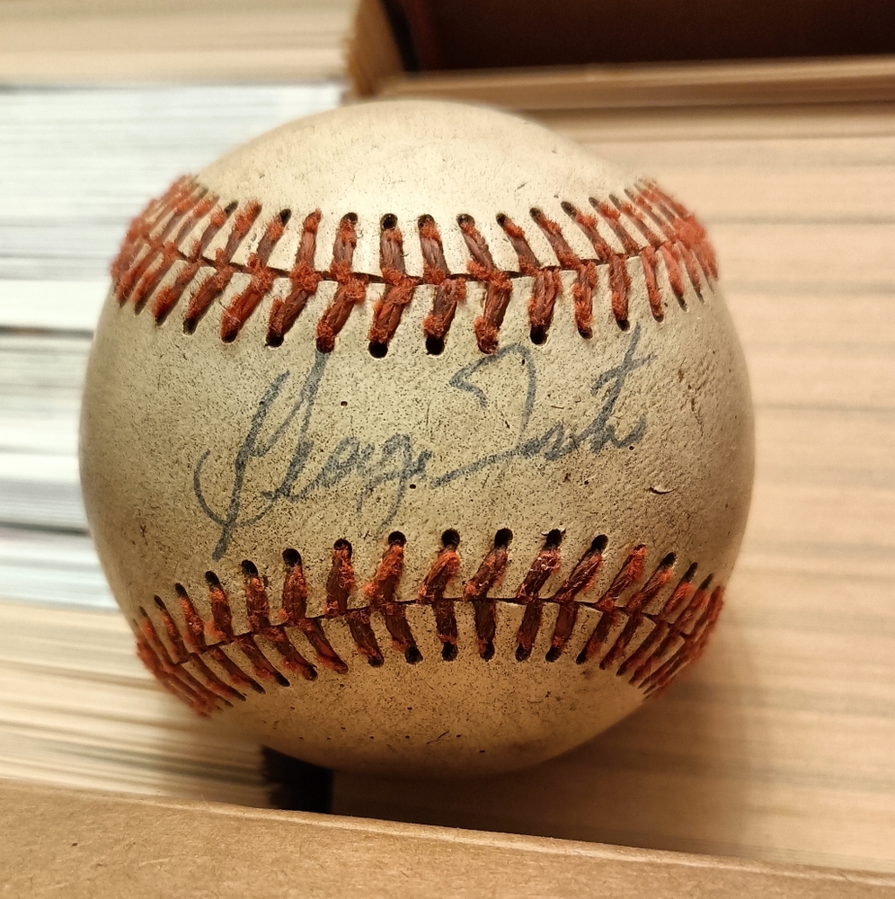 George Foster signed baseball